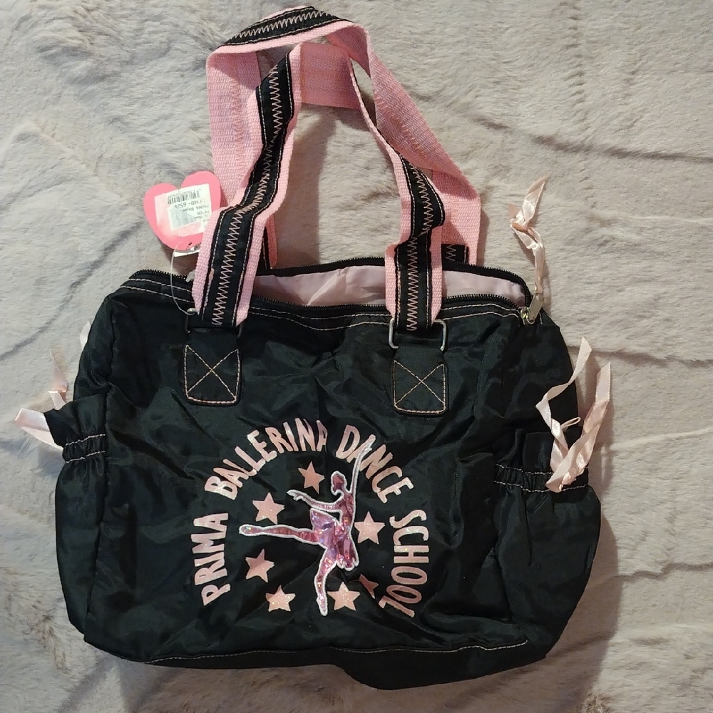 Prima Ballerina Dance School Black and Pink Tote Bag